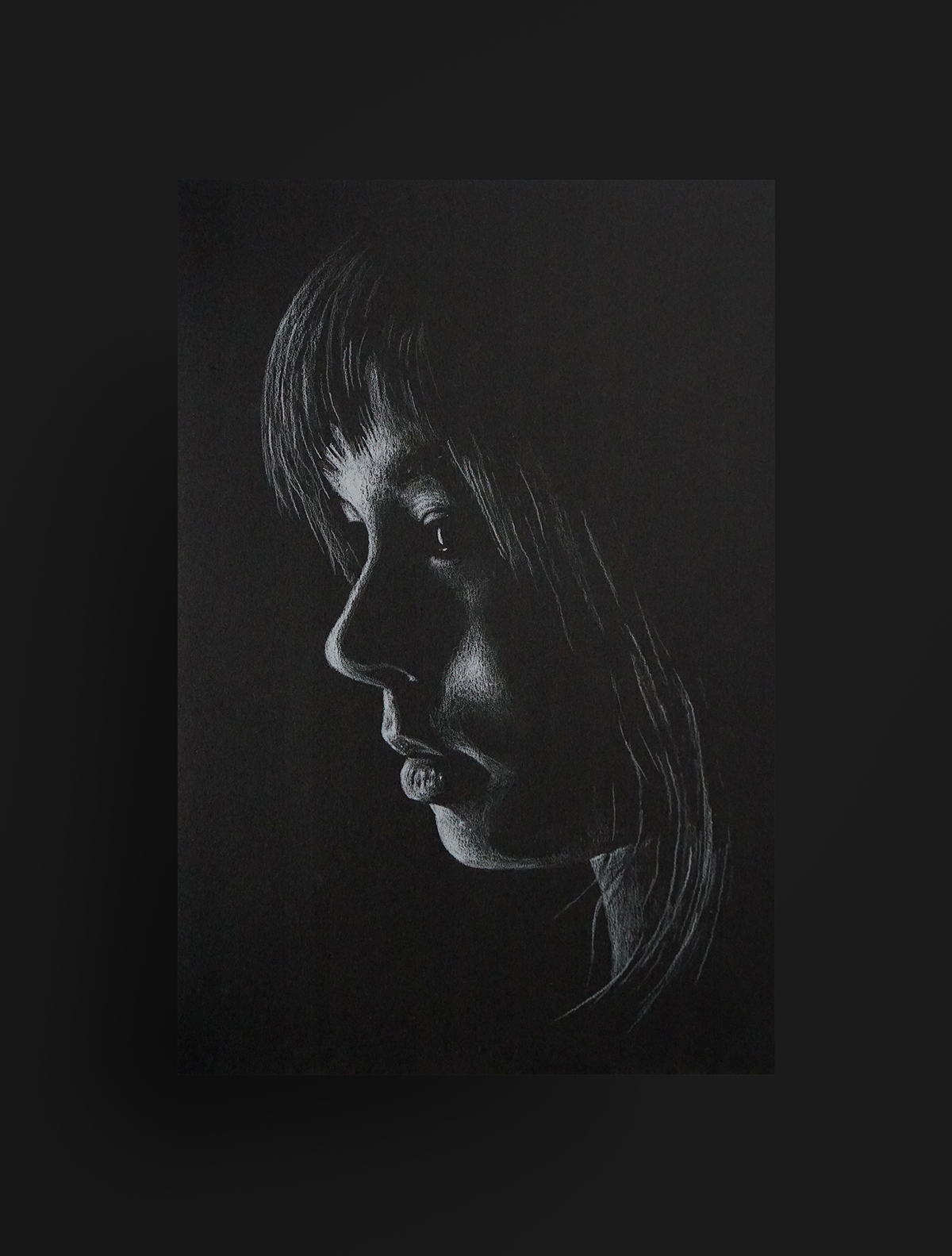 Black paper drawings