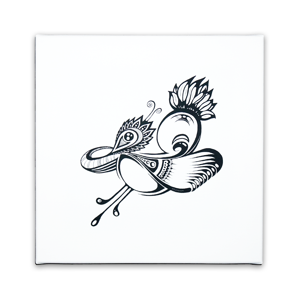 Doodle Bird Canvas